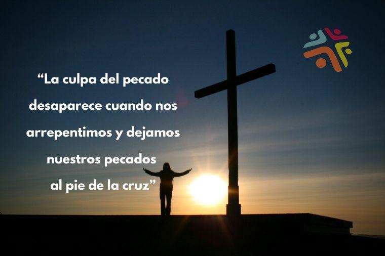 "La culpa del pecado desaparece cuando nos arrepentimos y dejamos nuestros pecados al pie de la cruz" - Cita del Devocional de Hoy de Cristo Para Todas Las Naciones CPTLN Chile "Satisfecho" - 07/07/2020