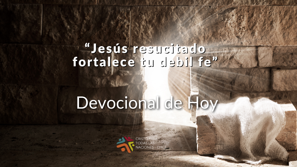 "Jesús resucitado fortalece tu fe débil"